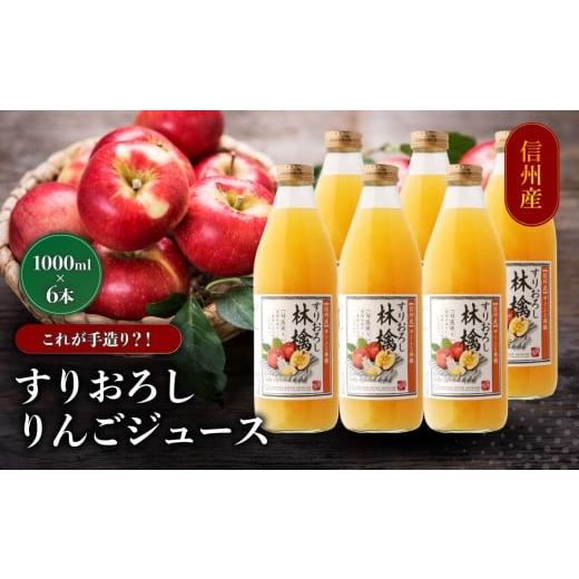 ふるさと納税 果汁飲料 りんご 長野県 飯田市 すりおろし りんご ジュース 6本 セット | 小池手造り農産加工所 りんご ジュース 国産 手造り てづくり 健康 飲…