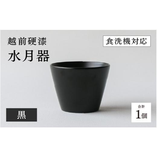 ふるさと納税 陶磁器・漆器・ガラス 福井県 鯖江市 越前硬漆 水月器 黒 B-03823a / 漆琳堂 湯呑み お猪口 漆器 和食器 小鉢 蕎麦猪口 食洗機対応可 プレ…