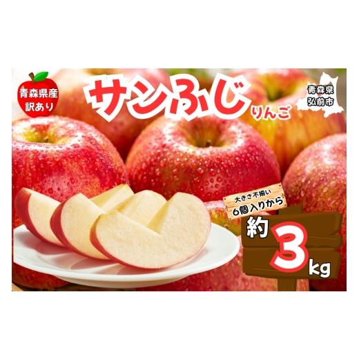 ふるさと納税 りんご 青森県 弘前市 25年11月〜発送 りんご 訳あり ご家庭用 サンふじ 3kg 青森県産 青森 果物 フルーツ 林檎 リンゴ くだもの