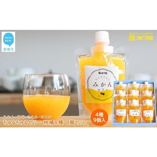 ふるさと納税 菓子 ゼリー 愛媛県 新居浜市 お歳暮専用 フルーツゼリー ちゅるちゅるゼリー 柑橘 4種 合計9個 セット みかん 甘平 きよみ せとか 柑橘王国愛…