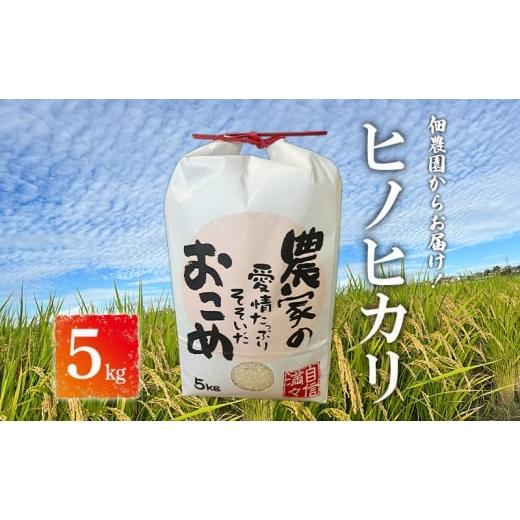 ふるさと納税 米 ヒノヒカリ 奈良県 大和郡山市 令和7年産 佃農園からお届け 農家の愛情たっぷりそそいだおこめ ヒノヒカリ5kg 精米 お米 奈良県 大和郡…