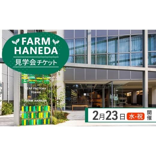 ふるさと納税 体験チケット 東京都 大田区 チケット 東京 2/23(月・祝)開催 FARM HANEDA見学会チケット 見学 収穫 体験 体験チケット 植物工場 野菜 栽培 レ…