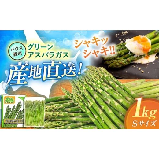 ふるさと納税 野菜類 アスパラガス 北海道 喜茂別町 2026年4月以降順次発送 グリーンアスパラガス 1kg (S/ハウス栽培)[喜茂別町] 久保田農園 アスパラ …