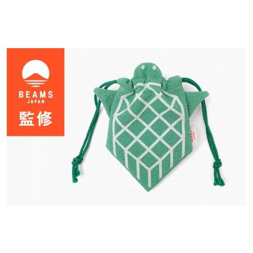 ふるさと納税 小物 京都府 舞鶴市 BEAMS JAPAN監修 COCHAE ちりめん巾着 亀 舞鶴限定商品