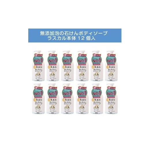 ふるさと納税 石鹸 液体せっけん 奈良県 橿原市 無添加 泡の石けんボディソープ ラスカル本体12個入 [無添加生活シリーズ] 離島への配送不可