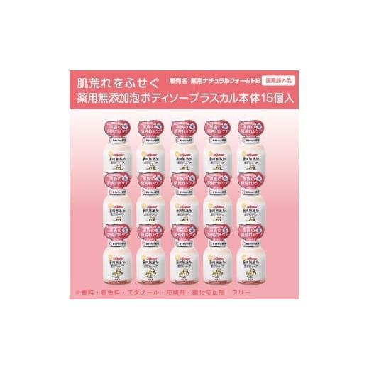 ふるさと納税 石鹸 液体せっけん 奈良県 橿原市 肌荒れを防ぐ薬用無添加 泡ボディソープ ラスカル本体15個入 無添加生活シリーズ 離島への配送不可