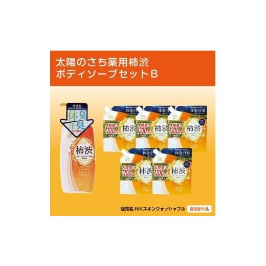 ふるさと納税 石鹸 液体せっけん 奈良県 橿原市 太陽のさち 薬用柿渋ボディソープセットB[太陽のさちEXシリーズ] 離島への配送不可