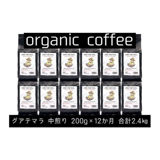 ふるさと納税 コーヒー コーヒー豆 福岡県 福岡市 定期便 AND THE SOIL.オリジナル焙煎オーガニックコーヒー豆GUA中煎り2400g 200g×12 か月 福岡高砂