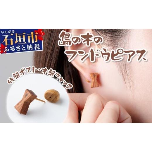 ふるさと納税 アクセサリー ピアス 沖縄県 石垣市 島の木のフンドウピアス(竹製ポスト、木製キャッチ)HF-01