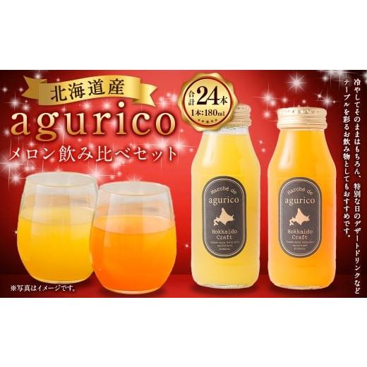 ふるさと納税 果汁飲料 北海道 浦臼町 agurico メロン飲み比べセット180ml×24本 計4.32L 2種 メロンジュース ジュース キングメルティー フルーツ 果物 北海…