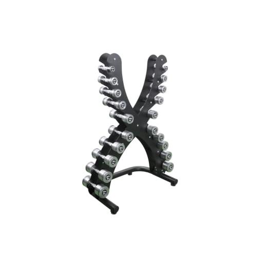 ふるさと納税 スポーツ・アウトドア 岐阜県 瑞穂市 X-TJ CMD1 クロームダンベルセット(1〜10kg)ラック別 |トレーニング フィットネス 器具 筋トレ スポーツ …