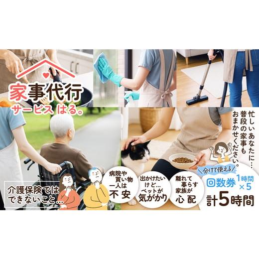ふるさと納税 体験チケット 秋田県 大館市 家事代行サービス 5時間 回数券(1時間券×5枚) 250P8408 / チケット 体験 東北 秋田 大館 家事代行 ヘルパー …