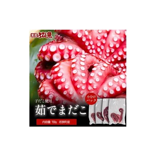ふるさと納税 タコ 福井県 若狭町 茹でまだこ 小分け700g 真空パック入 国産 タコ ボイル 魚介 魚介類 海鮮 福井県 若狭町  