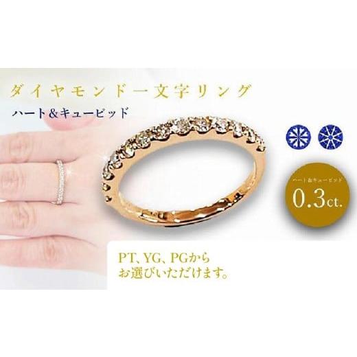 ふるさと納税 アクセサリー リング 愛媛県 松山市 ダイヤ0.30ct ハーフエタニティ リング K18PG K18PG