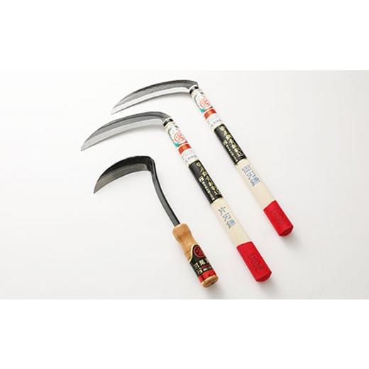 ふるさと納税 雑貨・日用品 熊本県 水俣市 鎌セット 両刃鎌 180ミリ 片刃鎌 180ミリ カット鎌 草とり