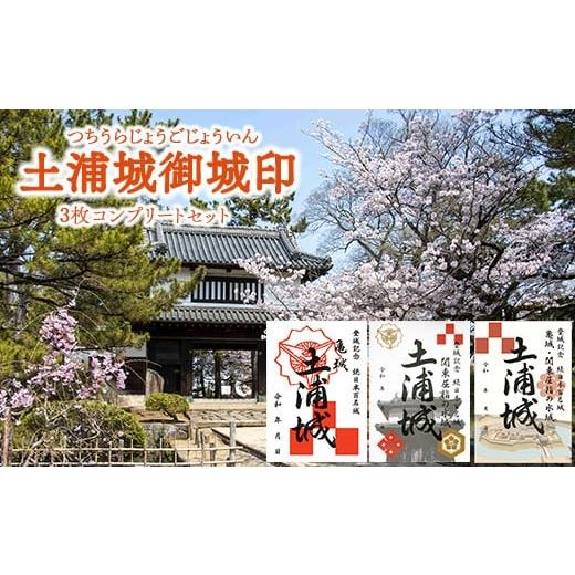 ふるさと納税 雑貨・日用品 茨城県 土浦市 土浦城 御城印 3枚コンプリートセット 離島への配送不可
