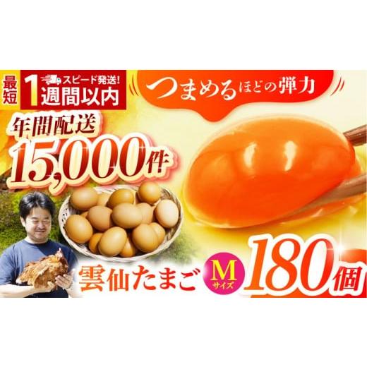 ふるさと納税 卵(鶏、烏骨鶏等) 長崎県 - 冷蔵配送 卵 スピード発送 Mサイズ180個(170個+割れ補償10個入り) 長崎県/塚ちゃん雲仙たまご村 42ACAE007-1 卵…