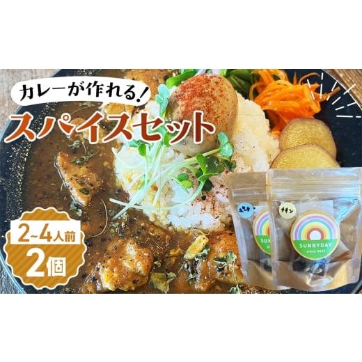 ふるさと納税 加工品等 大阪府 大阪狭山市 No.345 スパイスセット(チキン・ポークキーマ) 2〜4人前 2個 / カレー カレーライス スパイスカレー カレースパ…