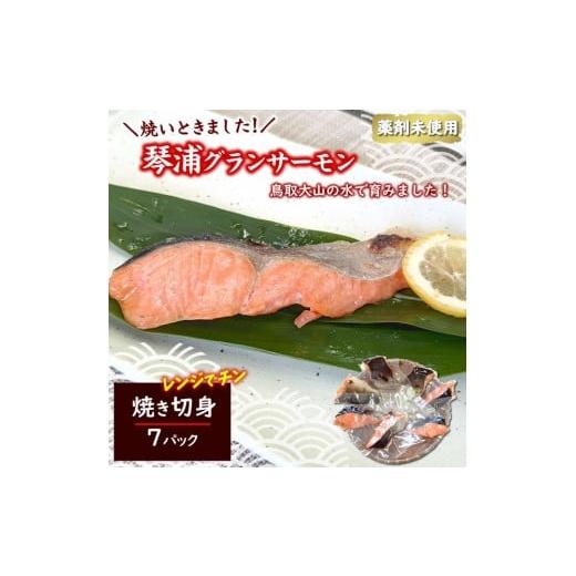 ふるさと納税 魚貝類 サーモン 鳥取県 琴浦町 国産とっとり琴浦グランサーモン焼いときました 焼魚7切 塩焼き 不揃いのため訳あり 個包装 レンチン