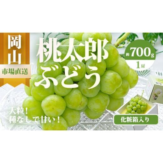 ふるさと納税 ぶどう マスカット 岡山県 和気町 gg-108 令和8年発送・先行予約 岡山県産 桃太郎ぶどう1房(700g以上) 化粧箱入り