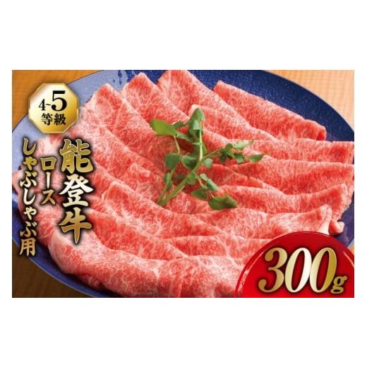 ふるさと納税 牛肉 ロース 石川県 宝達志水町 牛肉 能登牛 ロース (4〜5等級) しゃぶしゃぶ用 300g 寺岡畜産株式会社 石川県 宝達志水町 38601308 肉 お肉 し…