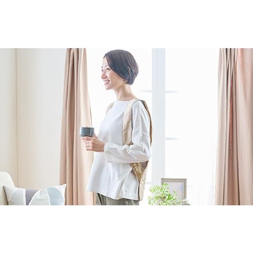 ふるさと納税 服 群馬県 富岡市 「毎日シルクに包まれて眠りたい」 中わた 富岡産シルク100％ インナーベスト（フリーサイズ） シャンパンゴールド シルク 絹 …の画像
