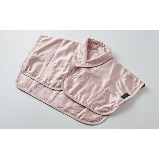 ふるさと納税 服 群馬県 富岡市 「毎日シルクに包まれて眠りたい」 中わた 富岡産シルク100％ シルク肩あて（フリーサイズ） ピンクゴールド シルク 絹 贈り物…の画像