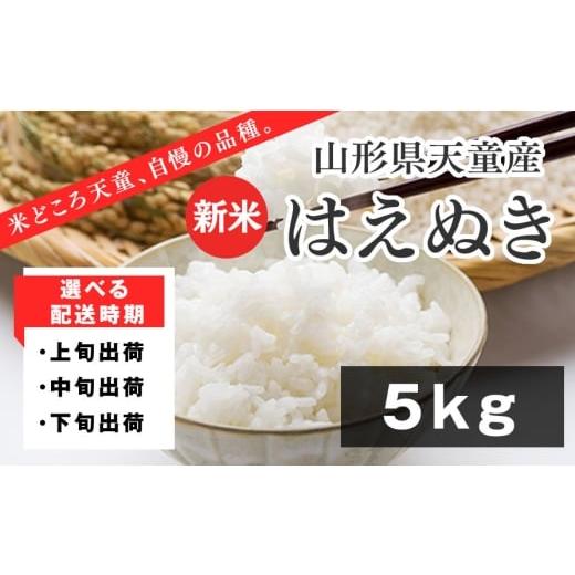 ふるさと納税 米 はえぬき 山形県 天童市 07-01-154-12B はえぬき5kg 2025年12月中旬発送・令和7年産 2025年12月中旬発送・令和7年産