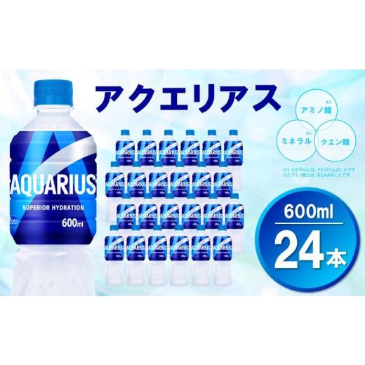 ふるさと納税 水・ミネラルウォーター 500mL〜999mL 佐賀県 基山町 アクエリアス 600mlPET×24本(1ケース) コカコーラ 熱中症対策 スポーツ飲料 スポーツドリ…