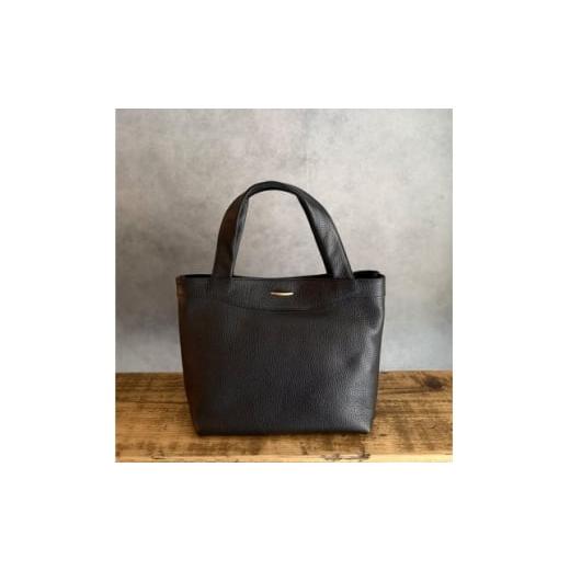 ふるさと納税 カバン 東京都 千代田区 Coquette イタリアンレザー・日本製/ミニトートバッグ(ブラック) 1635424