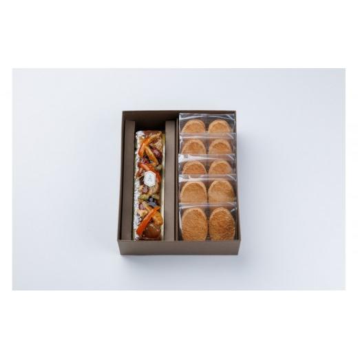 ふるさと納税 焼菓子・チョコレート 徳島県 徳島市 ケークフリュイ 秋 1本 阿波和三盆糖ダックワーズ5袋 (10個) オータムギフト