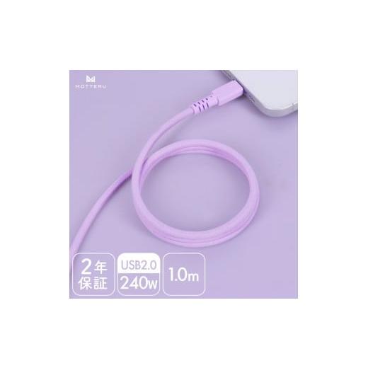 ふるさと納税 電化製品 神奈川県 海老名市 MOTTERU(モッテル) マグネットケーブル PD240W対応 USB-C to USB-C 1m 磁力でまとまる 急速充電 データ転送 ペール…