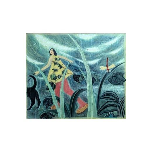 ふるさと納税 雑貨・日用品 絵画 茨城県 つくばみらい市 限定 1点 散歩・気配
