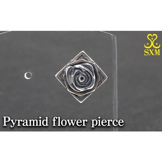 ふるさと納税 アクセサリー ピアス 茨城県 常総市 Pyramid flower pierce