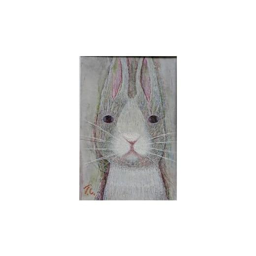 ふるさと納税 雑貨・日用品 絵画 茨城県 つくばみらい市 限定 1点 うさぎ・待つ