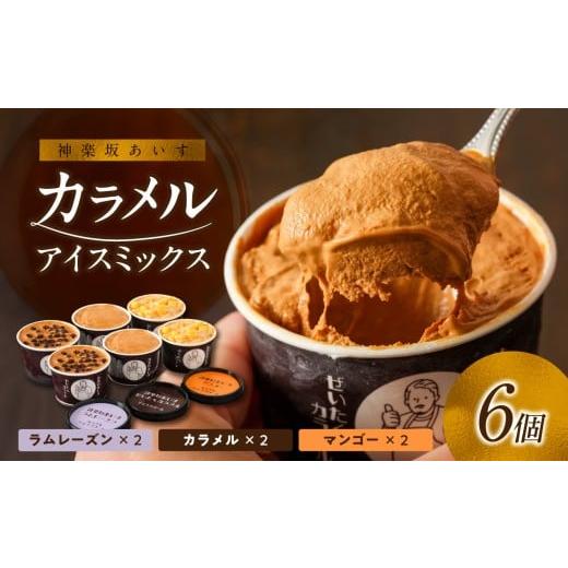 ふるさと納税 菓子 アイス 東京都 新宿区 神楽坂あいす カラメルアイスミックス(6個セット) アイス アイスクリーム デザート スイーツ カラメル ラムレーズ…
