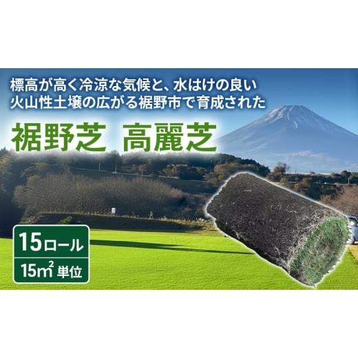 ふるさと納税 食器・グラス 静岡県 裾野市 裾野芝(高麗芝)15ロール(15m2)単位 芝 芝生 ガーデニング DIY 庭 天然 天然芝 最高級 裾野市 静岡県 No.5812-0…