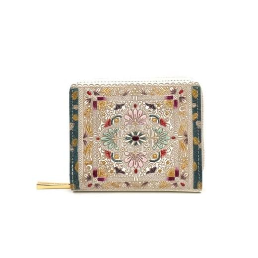 ふるさと納税 財布 東京都 墨田区 文庫屋大関 二つ折りファスナーミニ財布 黄金のタピ 皮革工芸品 財布 二つ折り 小物 お札 カード 小銭 コンパクト 牛革 手…