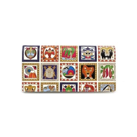 ふるさと納税 財布 東京都 墨田区 文庫屋大関 束入れ アフリカ 皮革工芸品 財布 お札 お札入れ 長財布 カード 小銭 牛革 手作り 日本製 墨田区 東京都 No.561…