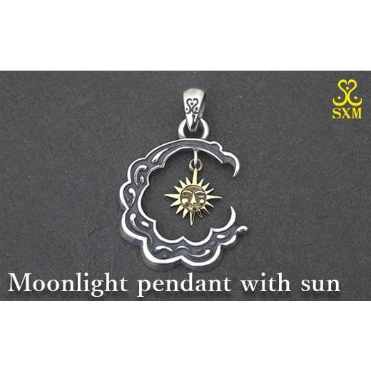 ふるさと納税 アクセサリー ペンダント 茨城県 常総市 Moonlight pendant with sun