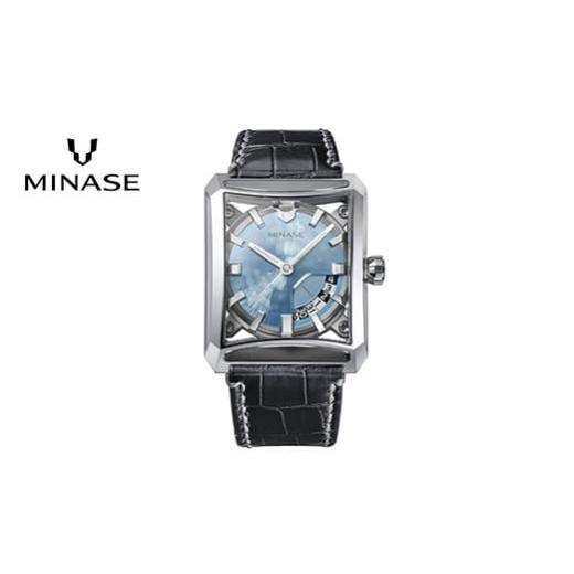 ふるさと納税 時計 秋田県 湯沢市 MINASE時計 SEVEN WINDOWS クロコレザータイプ(VM15-LBKYIB-SSD) MINASE 日本製 時計 腕時計 メンズ 高額 人気 ランキング…