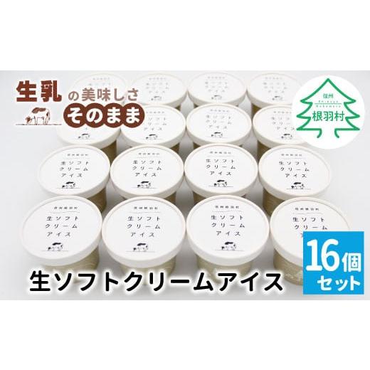 ふるさと納税 菓子 アイス 長野県 根羽村 1月発送 特集でご紹介中 ふわっと軽い口溶け 搾りたて生乳を使用した 『生ソフトクリームアイス』16個セット アイス…