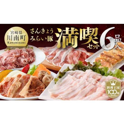 ふるさと納税 豚肉 セット 宮崎県 川南町 令和8年1月発送分 小分けで使いやすい さんきょうみらい豚満喫セット しゃぶしゃぶ 切り落とし ウデ モモ 鉄板焼 餃…