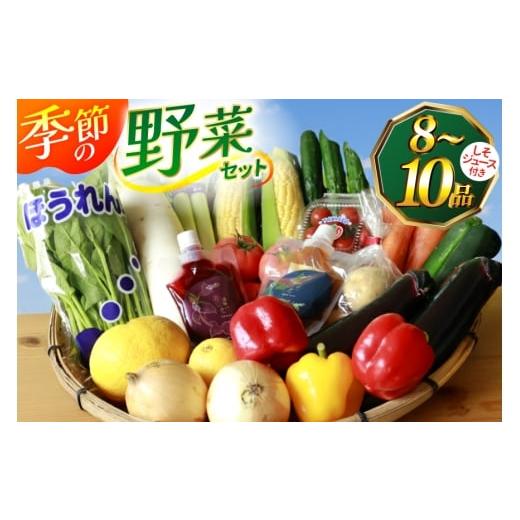 ふるさと納税 セット・詰合せ 長崎県 島原市 AJ314 季節の野菜・果物セット 8〜10品 しそジュース付き 野菜 詰合せ 長崎県 島原市