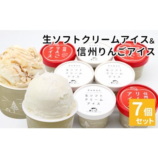 ふるさと納税 菓子 アイス 長野県 根羽村 NEW 1月発送 生ソフトクリームアイス&信州りんごアイス 7個 生ソフト ミルク マーブルアイス アイスクリーム アイス…