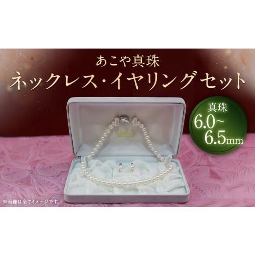 ふるさと納税 イヤリング 長崎県 時津町 20-19 あこや真珠ネックレス・イヤリング ( ピアス ) セット 真珠 :6.0〜6.5mm クラスプ :SVプッシュタイプ イヤリ…