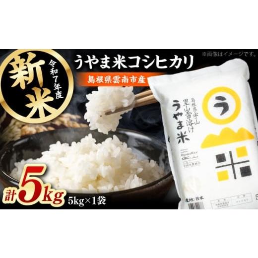 ふるさと納税 米 コシヒカリ 島根県 雲南市 新米 神話の里/吉田町「うやま米」コシヒカリ 5kg(5kg×1)白米 精米 コメ 島根県雲南市/有限会社藤本米穀店 A…
