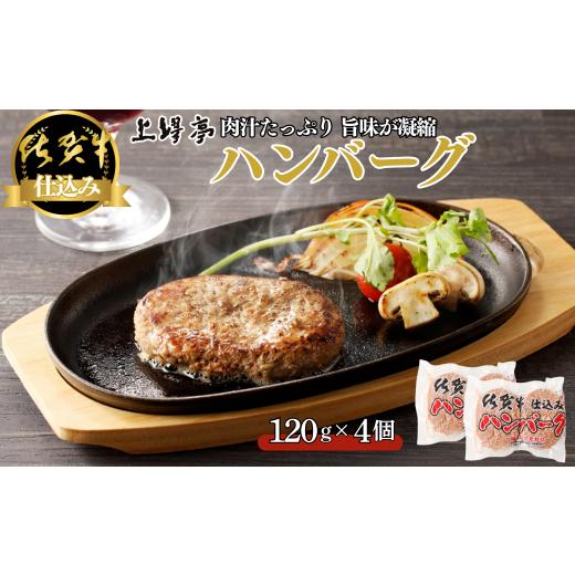 ふるさと納税 牛肉 ハンバーグ 佐賀県 佐賀市 佐賀牛仕込みハンバーグ 4個:A090-029