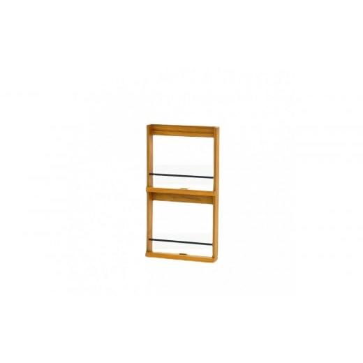 ふるさと納税 家具 インテリア・寝具・収納 東京都 中野区 ウォールラック縦型 幅39.5cm 奥行き8cm 高さ73cm チーク無垢材