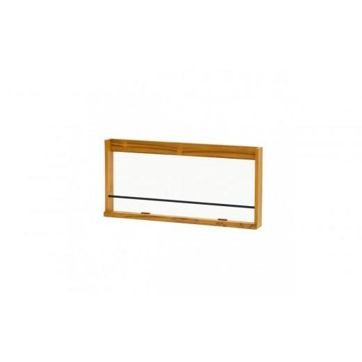 ふるさと納税 家具 収納家具 東京都 中野区 ウォールラック横型 幅76cm 奥行き8cm 高さ36.5cm チーク無垢材